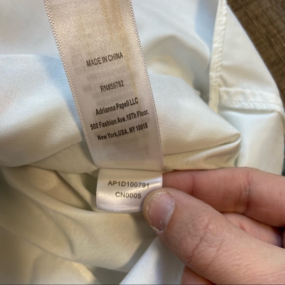 Adrianna Papell White Floral Dress Size 6 - Picture 5 of 8